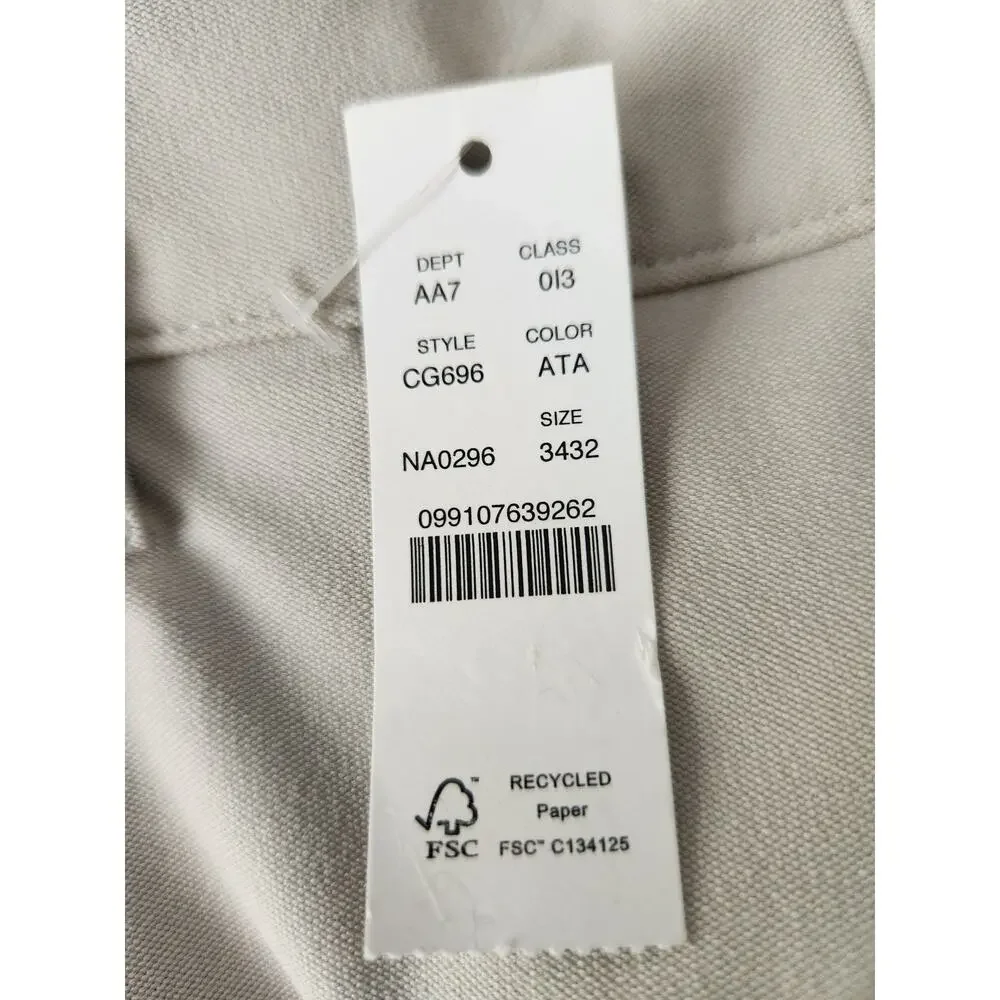 NWT J. Crew 484 Slim-Fit Tech Pant Savannah Sand  34/32